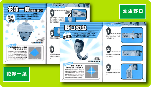 お札ＤＥおりがみ２　公式『ターバン野口ファミリー』のつくりかた