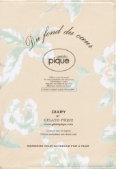 gelato pique手帳　2013