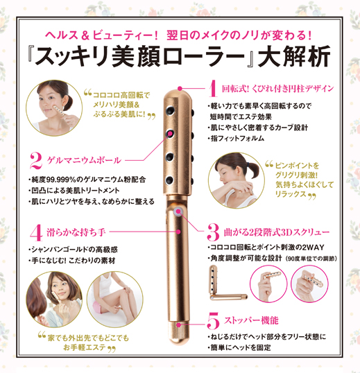 スッキリ美顔ローラー