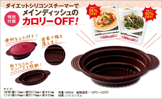 ダイエットシリコンスチーマーで簡単！ 女子栄養大学の500kcalごはんBOOK