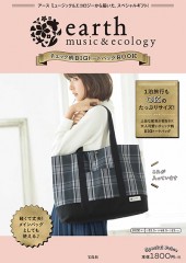 earth music&ecology　チェック柄BIGトートバッグBOOK
