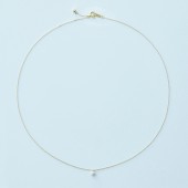 イヴルルド遙華さん監修　【3月の誕生石 アクアマリン】開運パワーストーン付きダイヤモンドネックレス