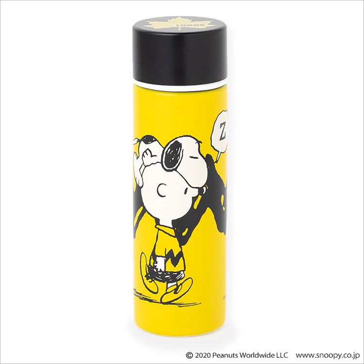 SNOOPY ミニステンレスボトルBOOK  produced by LOGOS スヌーピー&チャーリー・ブラウン