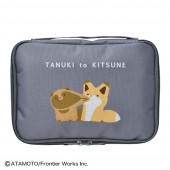 タヌキとキツネ 10ポケット整理上手ポーチBOOK
