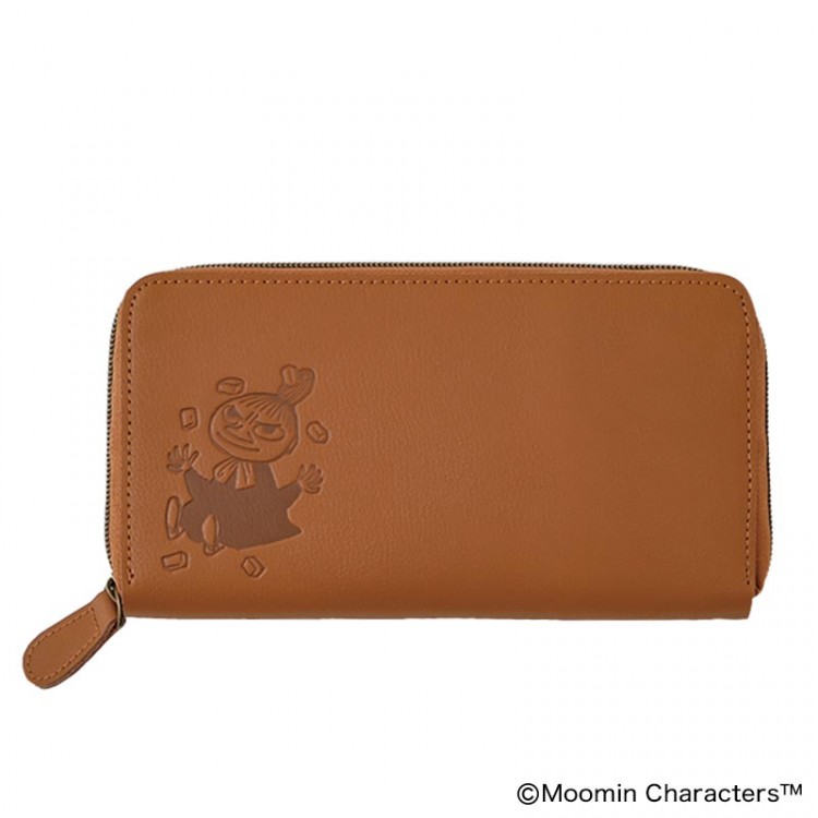 MOOMIN たっぷり入る本革長財布 BOOK 極薄ミニ財布つき