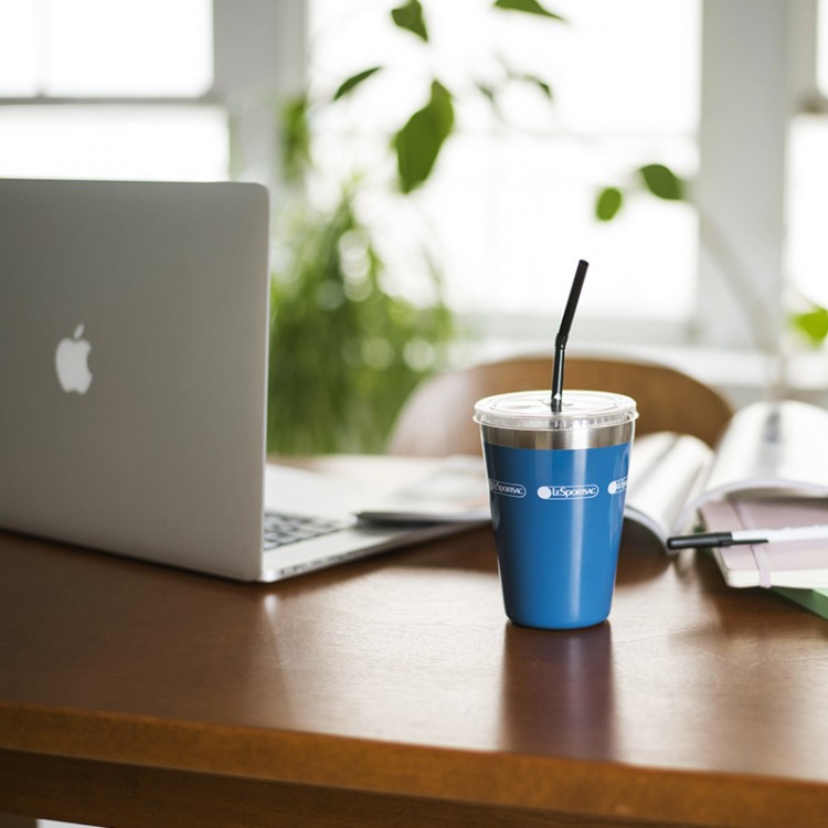 LESPORTSAC COLLECTION BOOK CUP COFFEE TUMBLER/NAVY