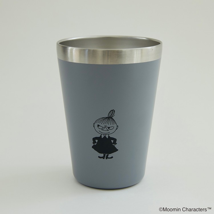MOOMIN CUP COFFEE TUMBLER BOOK リトルミイ GRAY ver.