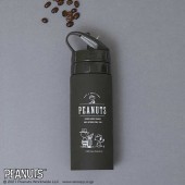 SNOOPY シリコンボトル BOOK black