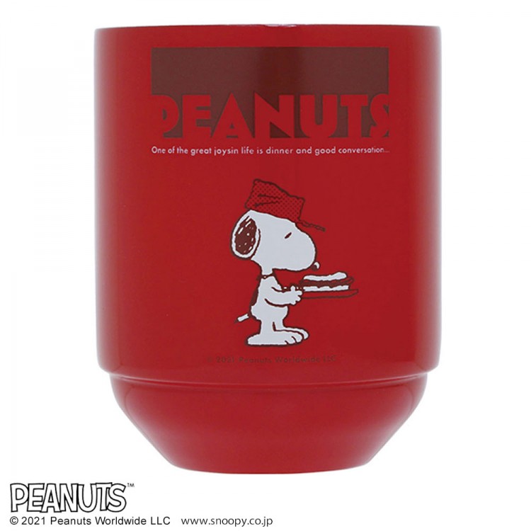 SNOOPY 真空断熱 スタッキングタンブラー BOOK EAT