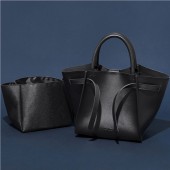 Mila Owen FRONT BELT TOTE BAG SET BOOK BLACK