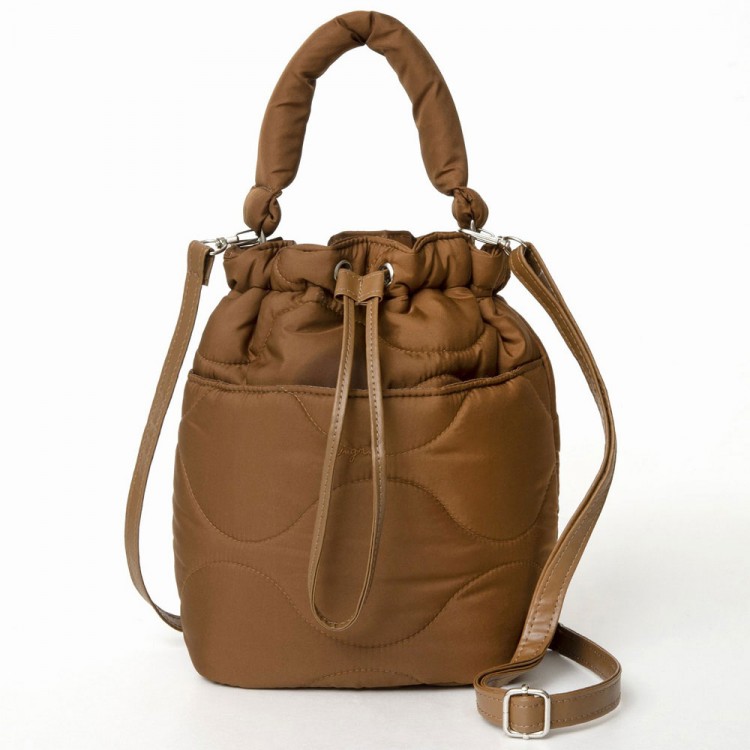 Ungrid 2Way Quilting Bag Book Brown