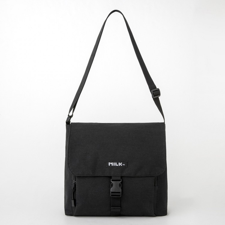 MILKFED. SPECIAL BOOK Canvas Shoulder Bag #BLACK