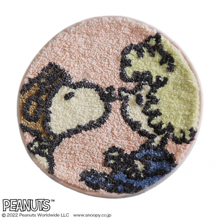 SNOOPY インテリアマット BOOK スヌーピーとタピオカ・プディング
