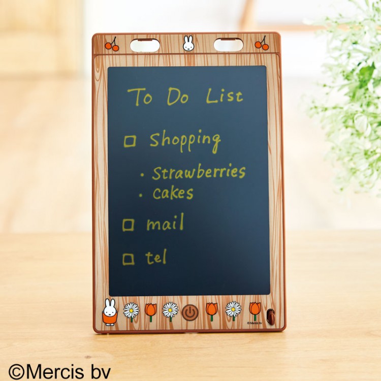 miffy 繰り返し書いて消せる！ マルチに使えるデジタルメモ BOOK さくらんぼとお花柄