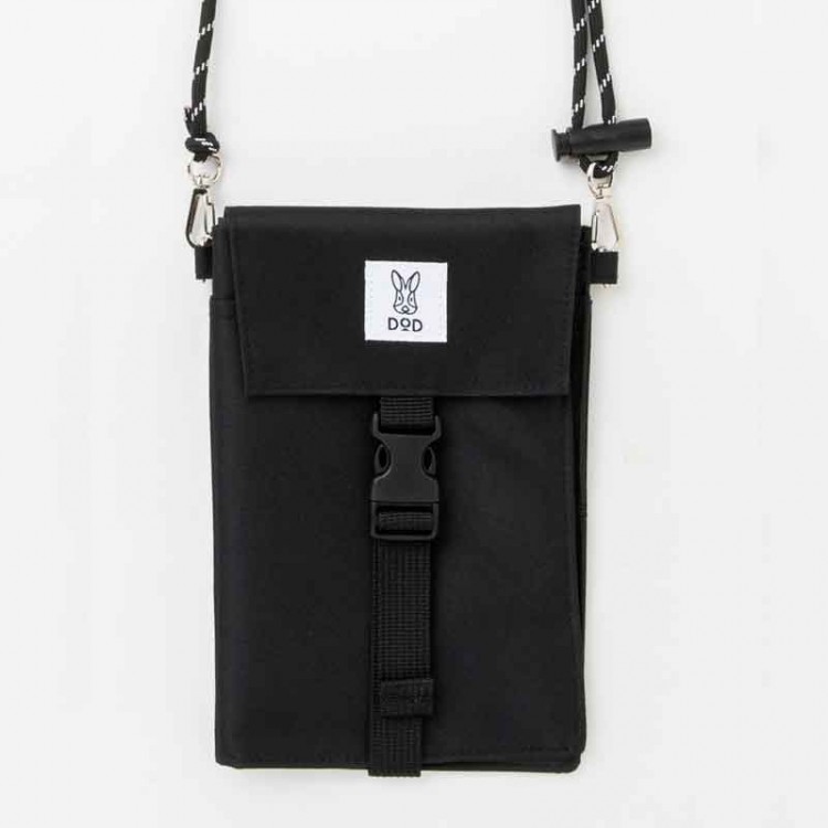 DOD WALLET SHOULDER BAG BOOK BLACK