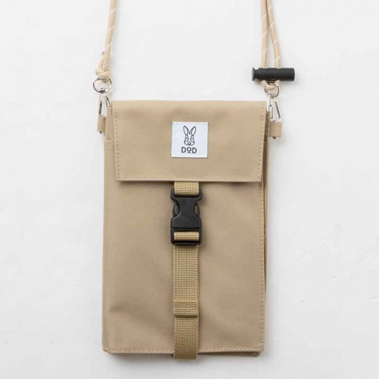 DOD WALLET SHOULDER BAG BOOK BEIGE