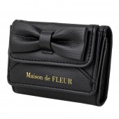 Maison de FLEUR RIBBON CARD CASE BOOK BLACK