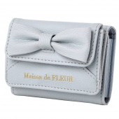 Maison de FLEUR RIBBON CARD CASE BOOK GRAYISH BLUE