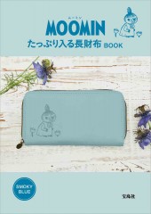MOOMIN たっぷり入る長財布 BOOK SMOKY BLUE