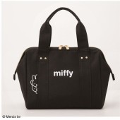 miffy ワイヤー口金 保冷バッグBOOK Black ver.