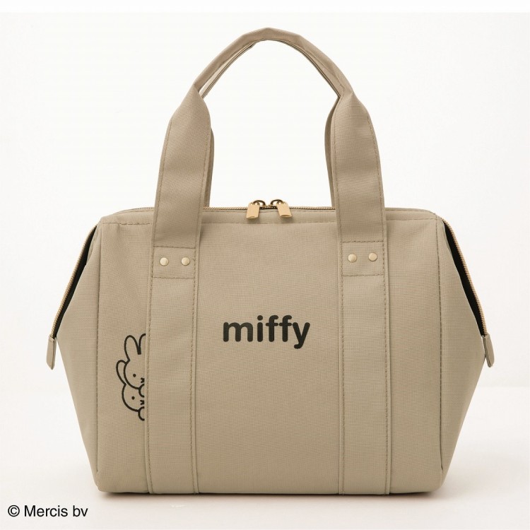 miffy ワイヤー口金 保冷バッグBOOK Beige ver.