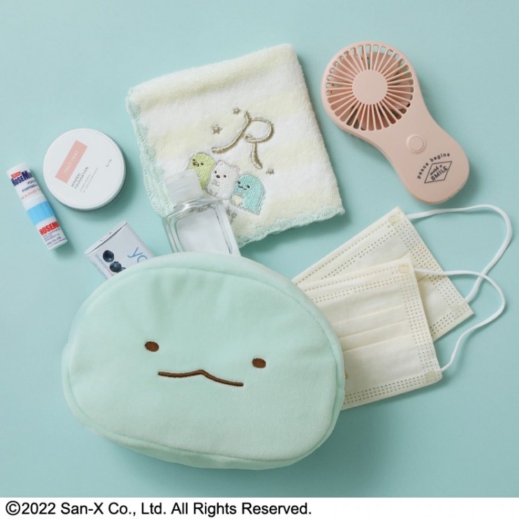 すみっコぐらし ふわふわフェイスポーチBOOK とかげver.