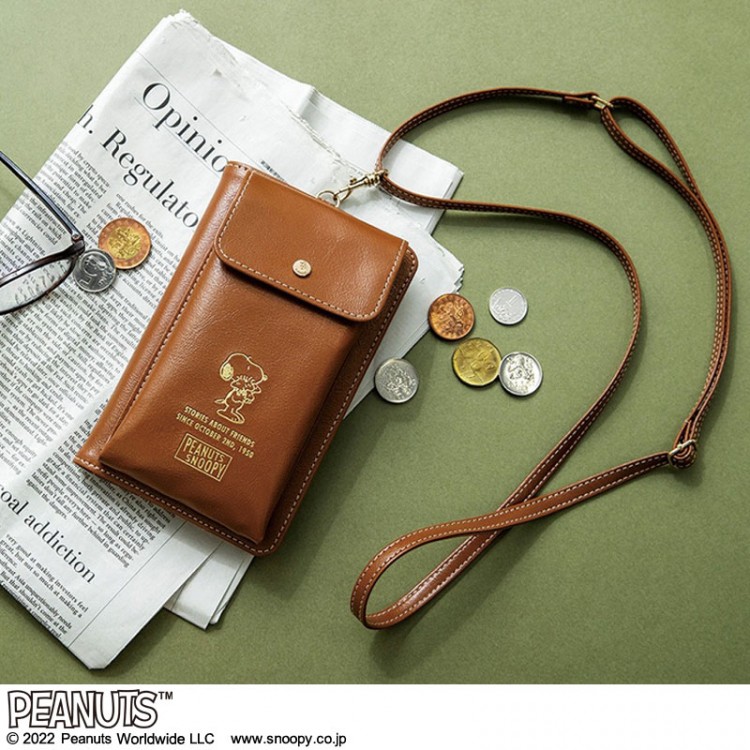 SNOOPY LONG WALLET BOOK スマートお財布ショルダーバッグ