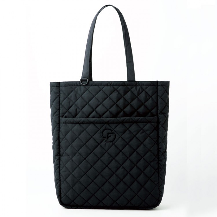 COCO DEAL 推し活キルティングトートバッグBOOK BLACK