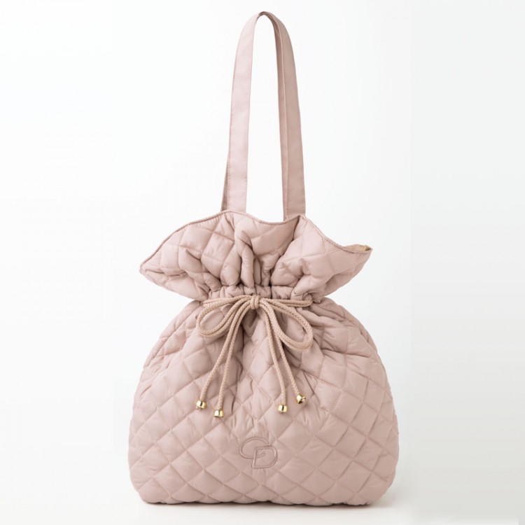 COCO DEAL 推し活キルティング2WAYトートバッグBOOK MOCHA PINK