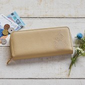 MOOMIN カードが見やすい 大容量じゃばら式長財布 BOOK CAMEL