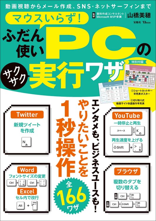 マウスいらず！ ふだん使いPCのサクサク実行ワザ