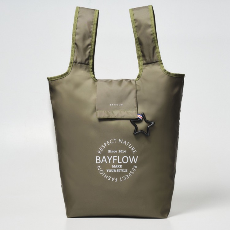 BAYFLOW コンパクトに畳める！ 軽量保冷バッグBOOK KHAKI 