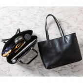 THE EDITORS 仕切り付きで整頓上手なレザー調トートバッグBOOK