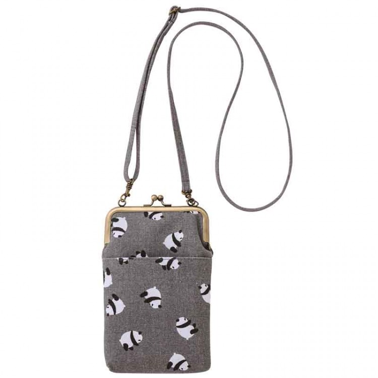 永楽屋 細辻伊兵衛商店 パンダ柄 がま口スマホショルダーBAG BOOK SPECIAL PACKAGE ver.