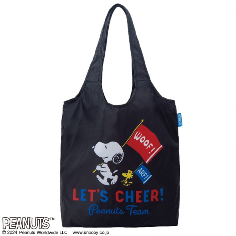 SNOOPY CHEER ECOBAG BOOK BLACK