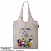 SNOOPY CHEER ECOBAG BOOK GRAY