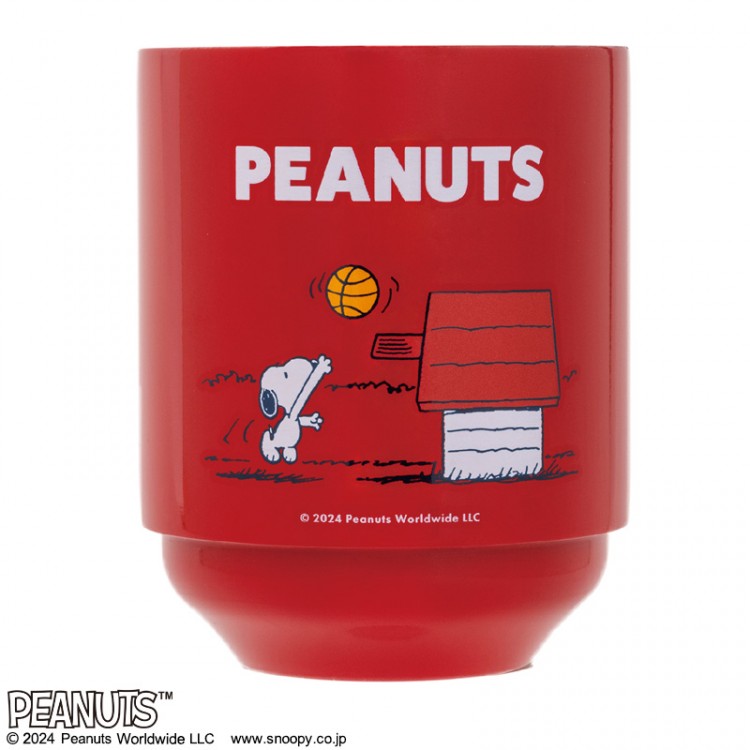 SNOOPY 真空断熱 スタッキングタンブラー BOOK Basketball
