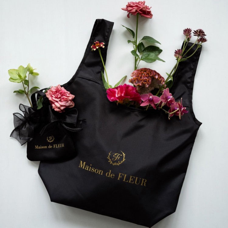 Maison de FLEUR COOLER SHOPPING BAG SET BOOK BLACK