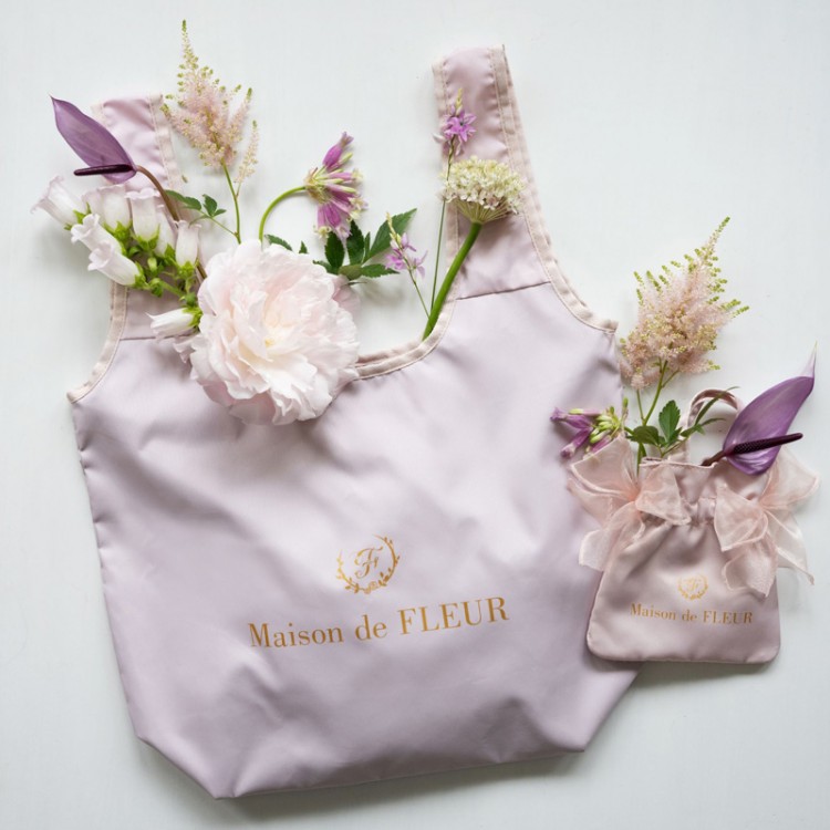 Maison de FLEUR COOLER SHOPPING BAG SET BOOK PINK