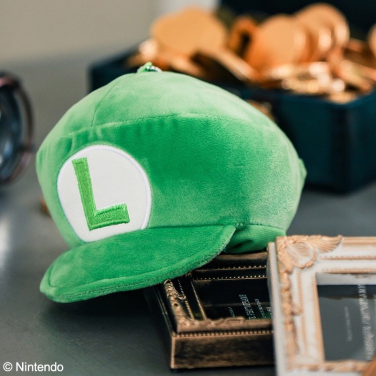 スーパーマリオ ルイージの帽子ぬいぐるみポーチBOOK
