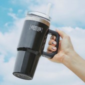 BAYFLOW ストロー付き真空断熱タンブラーBOOK BLACK