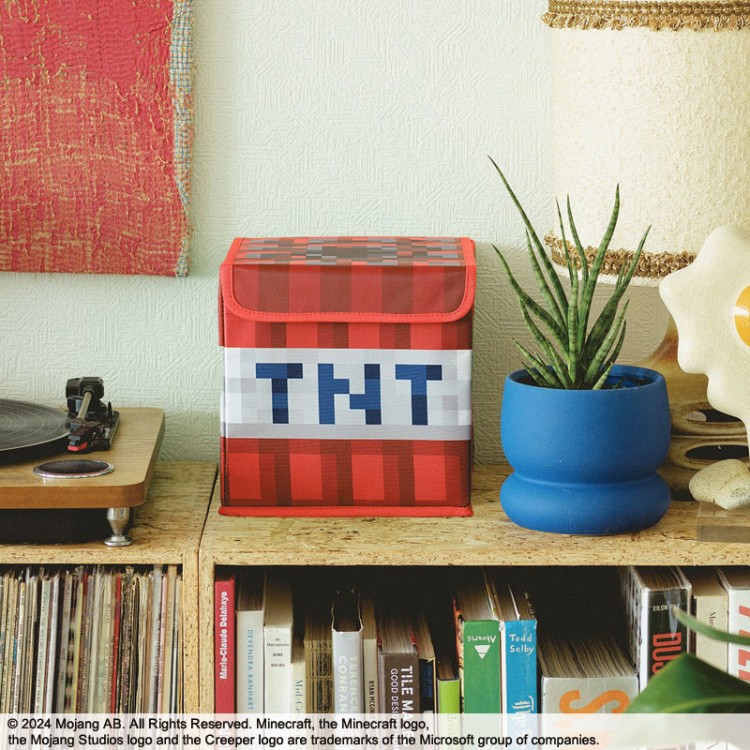MINECRAFT 15周年記念 折りたたみコンテナBOOK TNT ver.