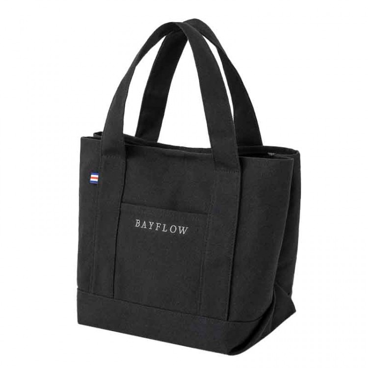 BAYFLOW 収納5ポケット LOGO TOTE BAG BOOK BLACK/GRAY