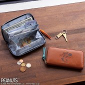 SNOOPY 高機能！ 小さな長財布 BOOK BROWN 75th Anniversary Limited Edition