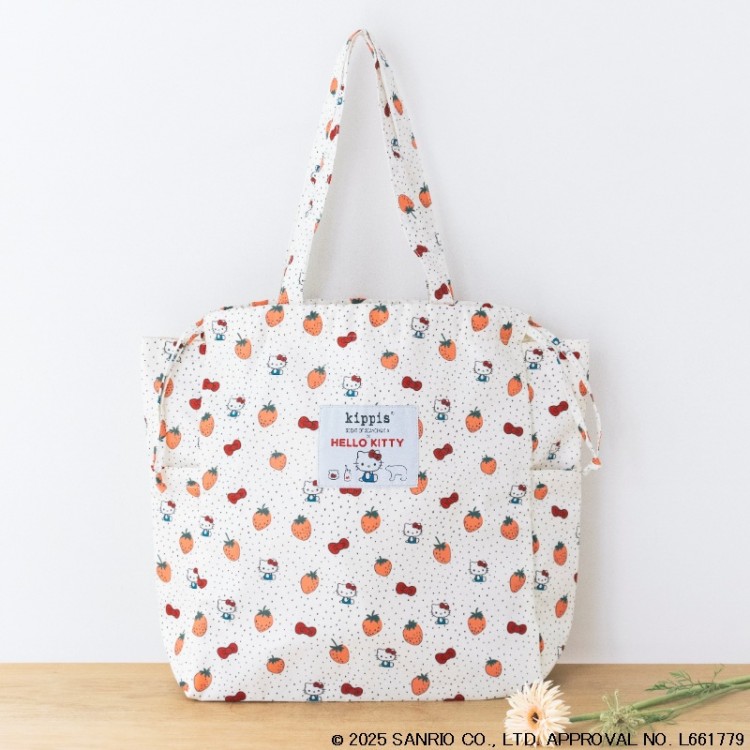 HELLO KITTY×kippis　巾着トートバッグ Metsamansikka BOOK
