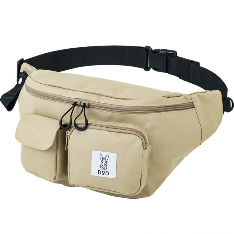 DOD 立体ポケット付き多機能ボディバッグBOOK BEIGE