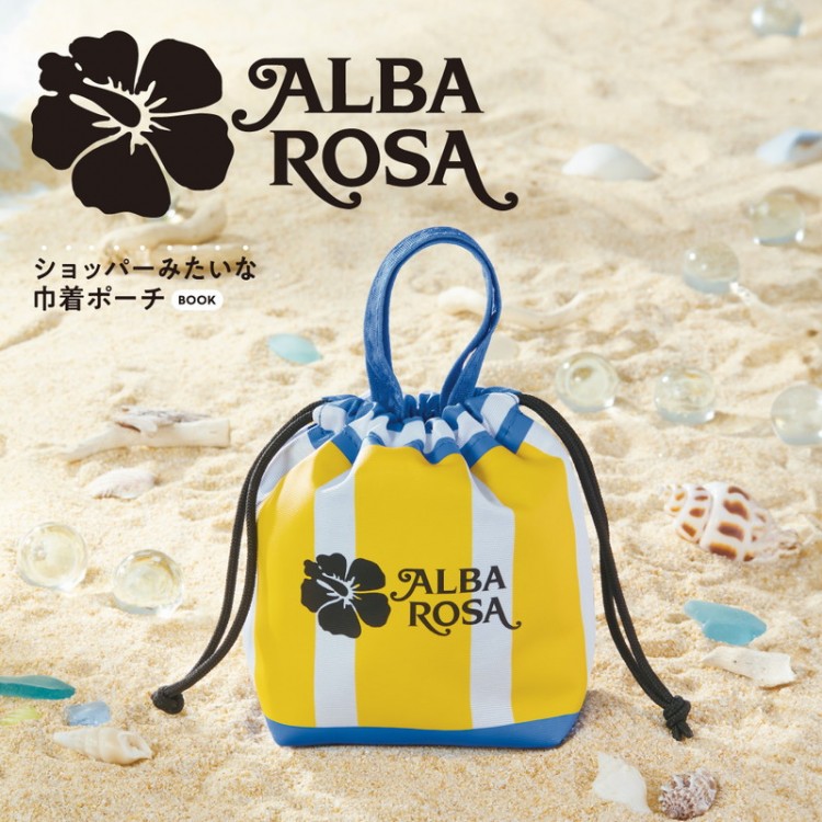 ALBA ROSA ショッパーみたいな巾着ポーチ BOOK