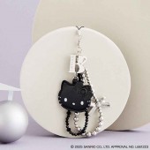 HELLO KITTY × BRILMY いつでもササッとお直しできる ミラー付きビーズストラップ BOOK BLACK ver. SPECIAL PACKAGE