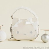 HELLO KITTY × BRILMY リップが縦に収納できる ズボラに優しいミニコスメポーチ BOOK PEARL WHITE ver.