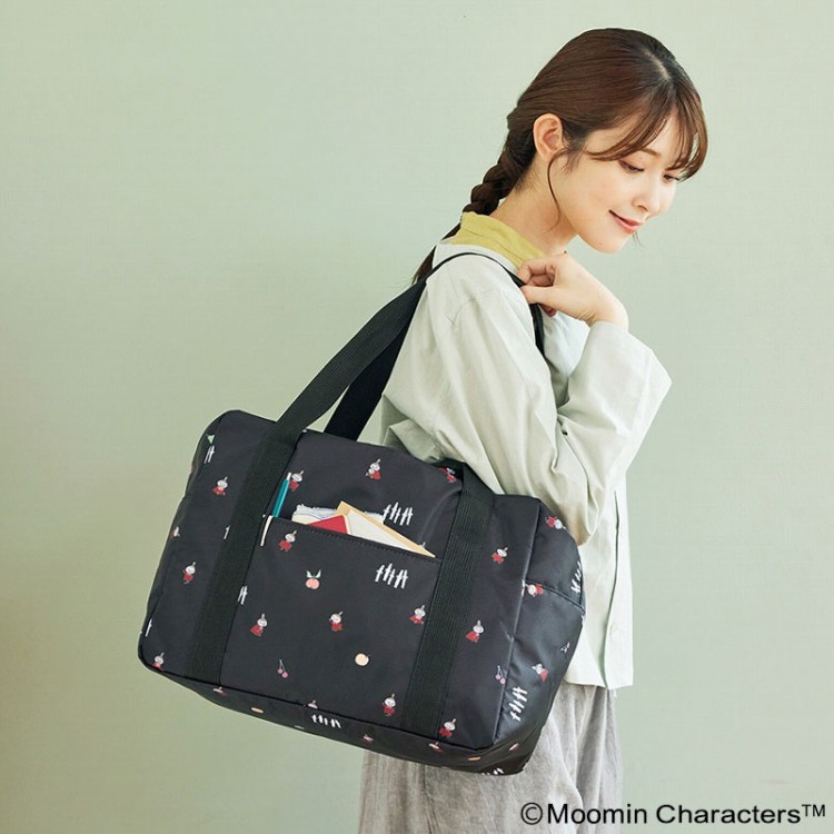 MOOMIN ボストンバッグ BOOK 大人かわいいリトルミイとニョロニョロ柄